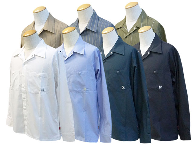 全7色【BLUCO/ブルコ】2023AW「Standard L/S Work  Shirts/スタンダードロングスリーブワークシャツ」(0109)(BWG/UNCROWD/アンクラウド/アメカジ/ハーレー/バイカー/バイク/ホットロッド/WOLF  PACK/ウルフパック)-WOLF PACK