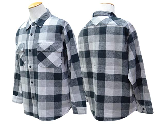 BLUCO BUFFALO CHECK FLANNEL SHIRT ネイビー L CLINK｜BLUCO