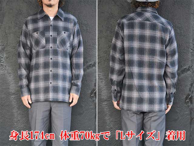 全3色【BLUCO/ブルコ】2025AW「Ombre Check Flannel Shirts/オンブレ