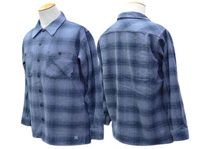 全3色【BLUCO/ブルコ】2025AW「Ombre Check Flannel Shirts/オンブレ