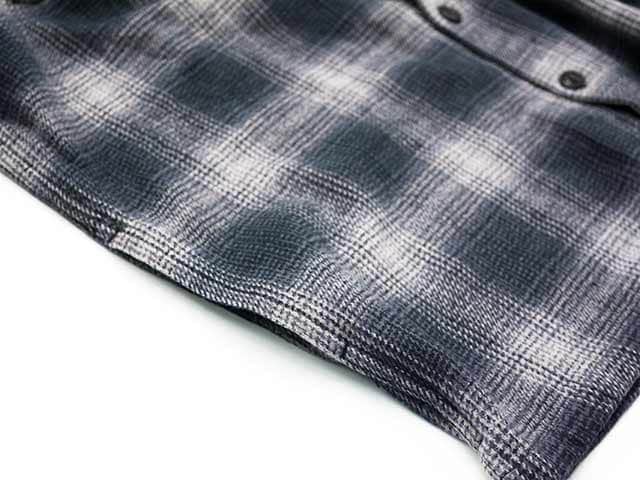 全3色【BLUCO/ブルコ】2025AW「Ombre Check Flannel Shirts/オンブレ