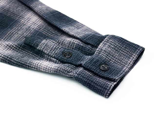 全3色【BLUCO/ブルコ】2025AW「Ombre Check Flannel Shirts/オンブレ