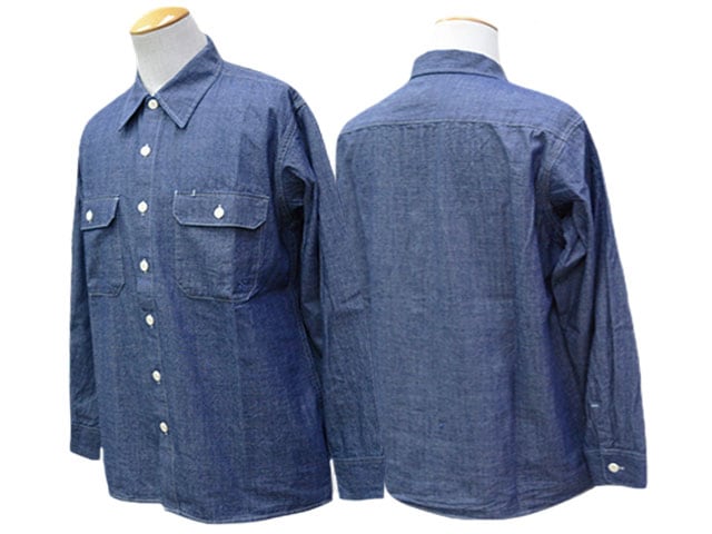 全3色【BLUCO/ブルコ】2026SS「Chambray L/S Work Shirt/シャンブレー