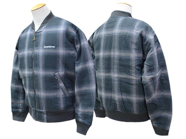 全2色【BLUCO/ブルコ】2025AW「Ombre Check Bomber Jacket/オンブレ