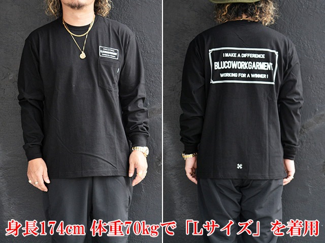 全4色【BLUCO/ブルコ】2026AW「Pocket L/S Tee”Ticket”/ポケットロング