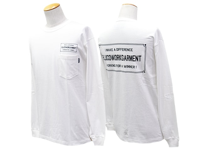 全4色【BLUCO/ブルコ】2026AW「Pocket L/S Tee”Ticket”/ポケットロング