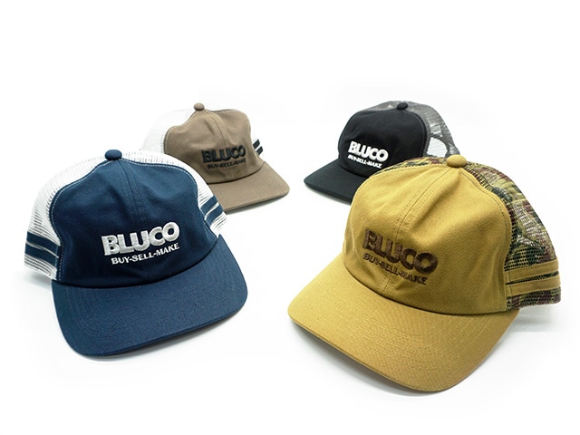 全4色【BLUCO/ブルコ】2023SS「Mesh  Cap”Logo”/メッシュキャップ”ロゴ”」(1406-3A04)(UNCROWD/アンクラウド/BWG/ワーク/ホイールズアパレル/アメカジ/ハーレー/バイカー/ホットロッド/メンズ/WOLF  PACK/ウルフパック)-WOLF PACK