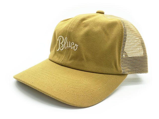 全4色【BLUCO/ブルコ】2023SS「Mesh  Cap”Script”/メッシュキャップ”スクリプト”」(1407-3A04)(UNCROWD/アンクラウド/BWG/ワーク/ホイールズアパレル/アメカジ/ハーレー/バイカー/ホットロッド/メンズ/WOLF  PACK/ウルフパック)-WOLF