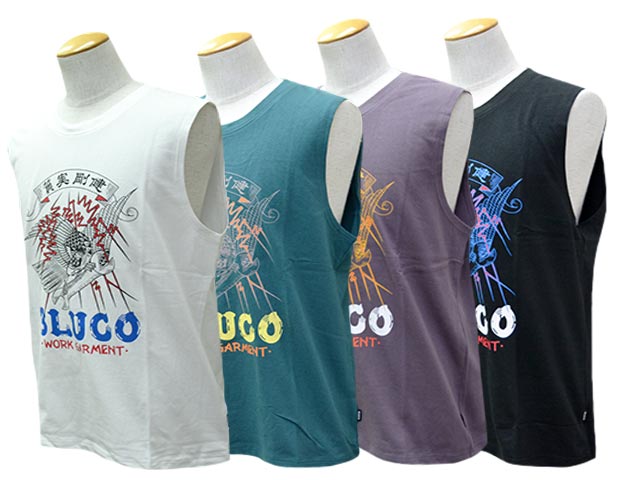 全4色【BLUCO/ブルコ】2026SS「No Sleeve Print Tee”遊鷹