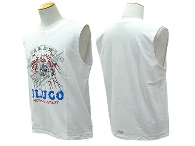 全4色【BLUCO/ブルコ】2026SS「No Sleeve Print Tee”遊鷹