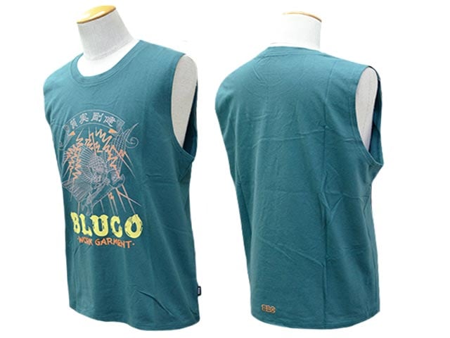 全4色【BLUCO/ブルコ】2026SS「No Sleeve Print Tee”遊鷹