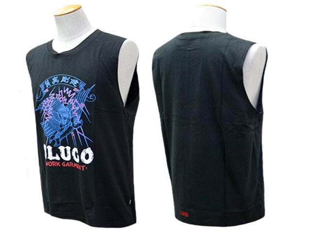 全4色【BLUCO/ブルコ】2026SS「No Sleeve Print Tee”遊鷹