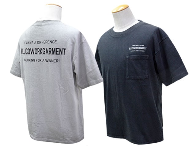 全2色【BLUCO/ブルコ】2026SS「Pigment Pocket Tee”TICKET”/ピグメント