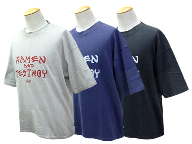 全3色【BLUCO/ブルコ】2026SS「Pigment Over Tee”RAMEN&DESTROY