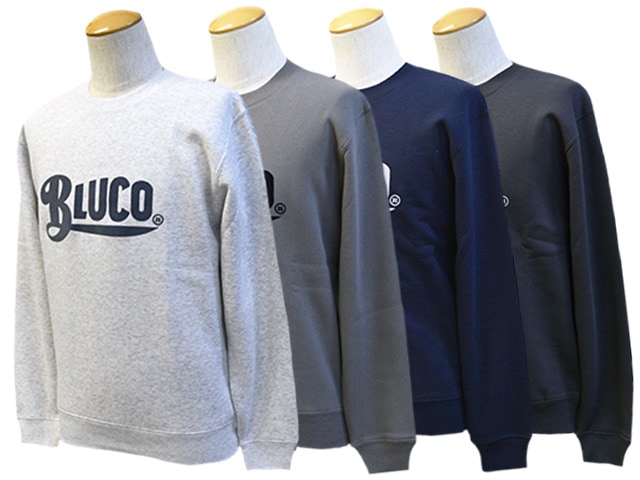 全4色【BLUCO/ブルコ】2023AW「Sweat Shirts”Old  Logo”/スウェットシャツ”オールドロゴ”」(1210)(BWG/UNCROWD/アンクラウド/アメカジ/ハーレー/バイカー/バイク/ホットロッド/WOLF  PACK/ウルフパック)-WOLF PACK