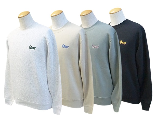 全4色【BLUCO/ブルコ】2023AW「Sweat  Shirts”Script”/スウェットシャツ”スクリプト”」(1213)(BWG/UNCROWD/アンクラウド/アメカジ/ハーレー/バイカー/バイク/ホットロッド/ホイールズアパレル/WOLF  PACK/ウルフパック)-WOLF PACK