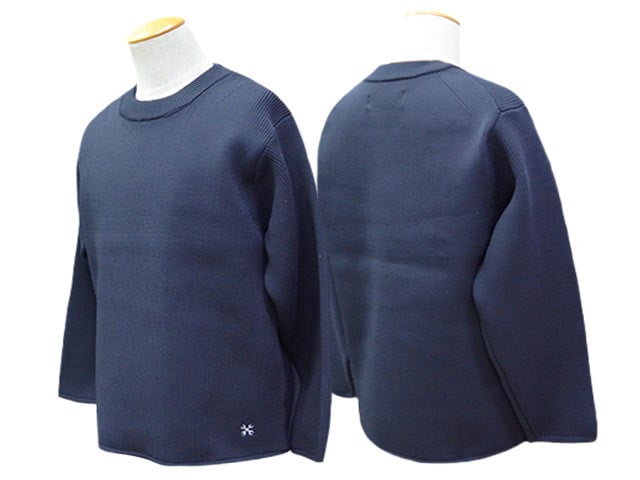 全3色【BLUCO/ブルコ】2025AW「Crew Neck Rib Knit Sweater/クルー