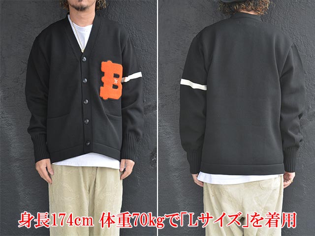 全3色【BLUCO/ブルコ】2025AW「Lettered Cardigan/レタード