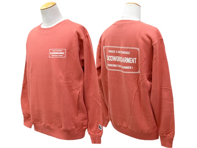 全5色【BLUCO/ブルコ】2026AW「Sweat Shirt”TICKET”/スウェットシャツ