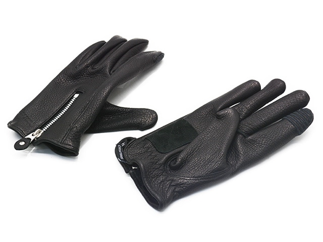 全2色【UNCROWD/アンクラウド】2025SS「Deerskin Zipper Glove