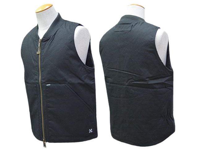 全3色【BLUCO/ブルコ】2025AW「Rib Collar Duck Vest/リブカラー