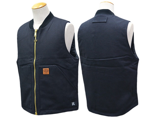 全4色【BLUCO/ブルコ】2026AW「Rib Collar Duck Vest/リブカラーダック