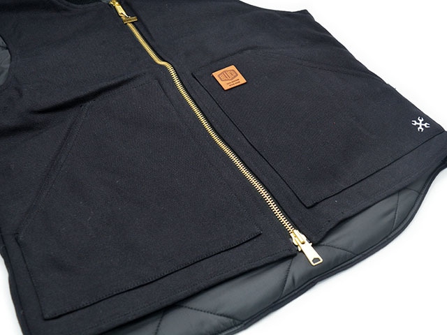 全4色【BLUCO/ブルコ】2026AW「Rib Collar Duck Vest/リブカラーダック