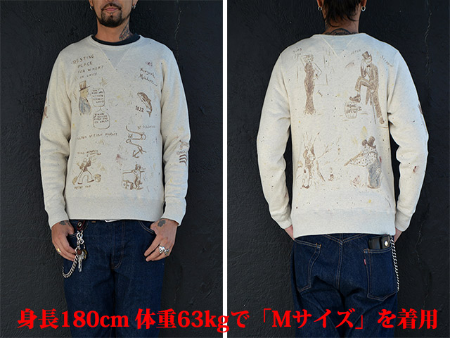 【BY GLADHAND/バイグラッドハンド】2022AW「Gladden  Sweat/グラッデンスウェット」(BYGH-22-AW-20)(GANGSTERVILLE/ギャングスタービル/WEIRDO/ウィアード/GLAD  HAND/グラッドハンド/アメカジ/ハンドペイント/ホットロッド/WOLF 