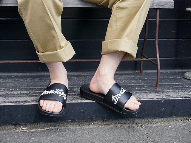 全2色【DRESS HIPPY/ドレスヒッピー】2022SS「Shower Sandal/シャワーサンダル」【00(NO NAME/AT  DIRTY/アットダーティー/神戸/ノーネーム/アメカジ/ハーレー/バイカー/ホットロッド/WOLF PACK/ウルフパック)-WOLF PACK