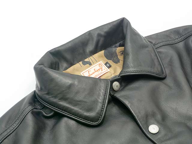 【DRESS HIPPY/ドレスヒッピー】2024SS「Wood Stock Leather Jacket/ウッドストックレザージャケット」-WOLF  PACK