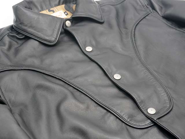 【DRESS HIPPY/ドレスヒッピー】2024SS「Wood Stock Leather Jacket/ウッドストックレザージャケット」-WOLF  PACK