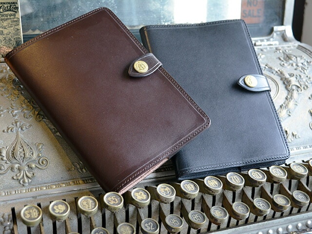 全2色【DRESS HIPPY/ドレスヒッピー】「Leather Note Book Cover