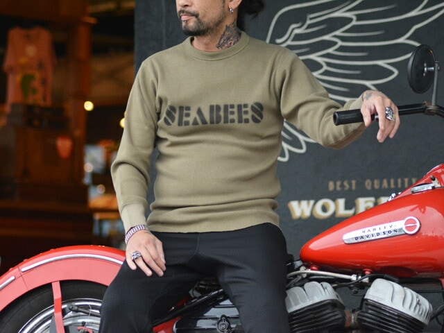 【FREE WHEELERS/フリーホイーラーズ】2022FW「L/S UNDER WEAR”Construction  Battalion”/ロングスリーブアンダーウエア”コンストラクションバタリオン”」(2235004)【あす楽対応】,