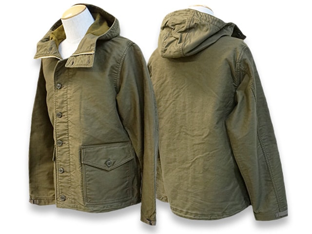 全2色【FREE WHEELERS/フリーホイーラーズ】2023SS「Deck Worker  Parka/デッキワーカーパーカ」(2321006)(アメカジ/アウトドア/ミリタリー/ハーレー/ホットロッド/WOLF  PACK/ウルフパック/ホイールズアパレル)-WOLF PACK