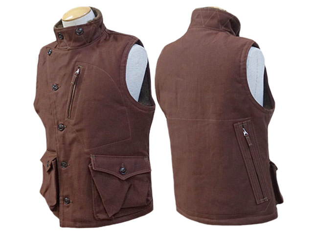 【FREE WHEELERS/フリーホイーラーズ】2023FW「WINTER AVIATOR'S  VEST/ウインターアビエーターズベスト」(2331009), (アメカジ/アウトドア/ミリタリー/ハーレー/ホットロッド/WOLF  PACK/ウルフパック)-WOLF PACK