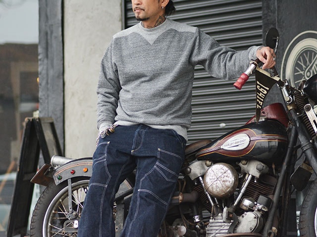 【FREE WHEELERS/フリーホイーラーズ】2023FW「Athletic Sweat Shirt”SPECIAL HEAVY  WEIGHT”/アスレチックスウェットシャツ”スペシャルヘビーウェイト”」(2334011),  (アメカジ/ミリタリー/ハーレー/ホットロッド/WOLF