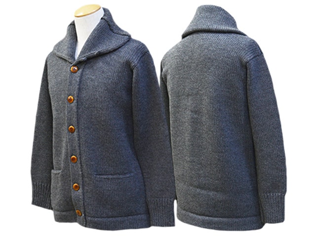 【FREE WHEELERS/フリーホイーラーズ】2023FW「Sweater Coat”TURNED DOWN  COLLAR”/セーターコート”ターンドダウンカラー”」(2336001)-WOLF PACK