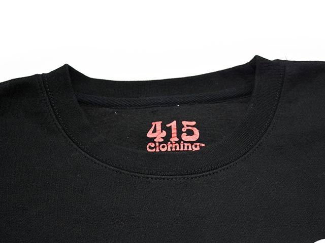 全2色【415 CLOTHING/415クロージング】「Chop Sleeve Crew Neck Sweat