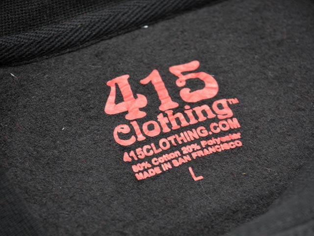 全2色【415 CLOTHING/415クロージング】「Chop Sleeve Crew Neck Sweat