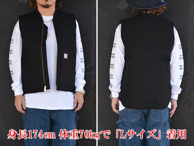 全2色【Carhartt/カーハート】「DUCK Vest/ダックベスト」(V01