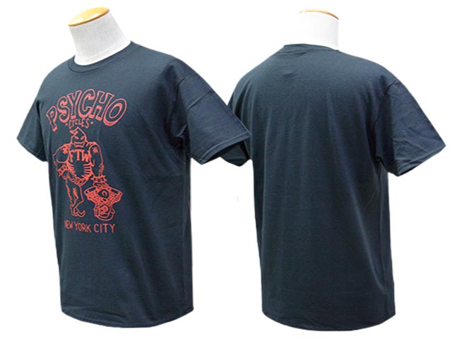 90年代 PSYCHO CYCLES プリン 長袖 Tee ハーレー　チョッパー 全2色【PSYCHO CYCLES/サイコサイクルス】「Printed Crew Neck Tee