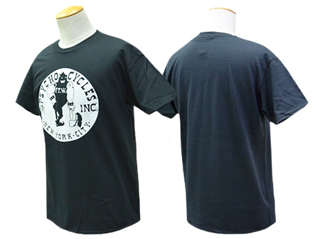 90年代 PSYCHO CYCLES プリン 長袖 Tee ハーレー　チョッパー 全2色【PSYCHO CYCLES/サイコサイクルス】「Printed Crew Neck Tee