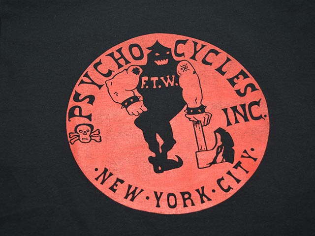 全2色【PSYCHO CYCLES/サイコサイクルス】「Printed Crew Neck Tee
