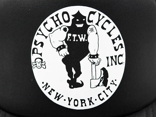 全2色【PSYCHO CYCLES/サイコサイクルス】「Trucker Cap”Axeman