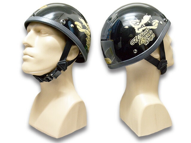 装飾品/別注【JACKSUN'S/ジャックサンズ】「Novelty Biker Helmet”WLD  SMOKEY”/ノベルティーバイカーヘルメット”WLDスモーキー”」,  (DAYTONA/デイトナ/半キャップ/半ヘル/ハーフヘルメット/装飾用/ジェットヘルメット/BUCO/ハーレー)-WOLF ...