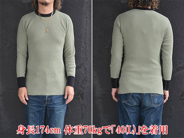 全3色【JELADO/ジェラード】2026AW「Crew Neck MEGA Thermal 2Tone