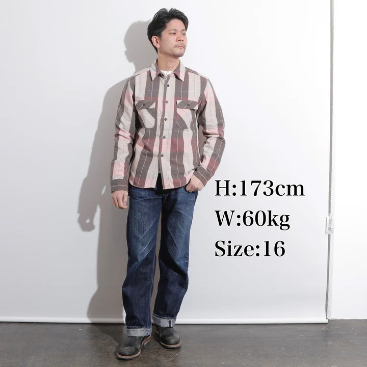 JELADO ヘビーネルシャツ マチ付き XL サンプル品 JELADO ヘビー