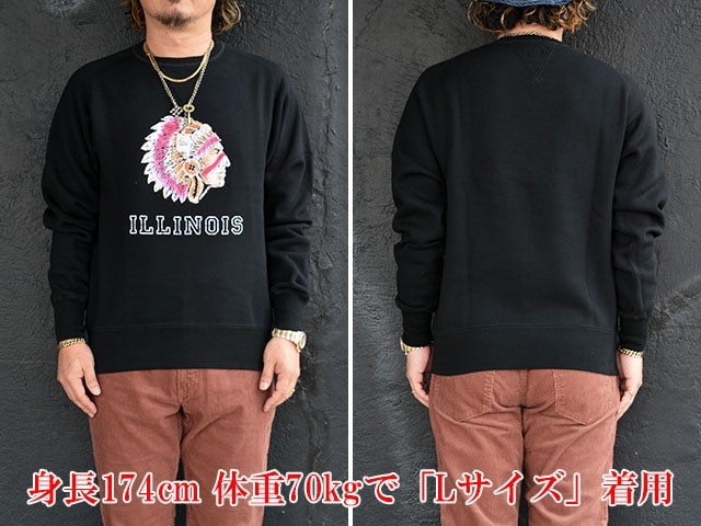 ジェラード スウェット JELADO ILLINOIS フロッキープリント JELADO ILLINOIS Flocky Pt Sweat ジェラード イリノイ フロッキー