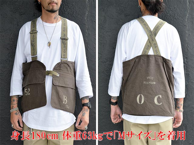 全2色【OLD CROW/オールドクロウ】2023SS「Belly Tank Club Tool  Vest/ベリータンククラブツールベスト」(OC-23-SS-04)(WEIRDO/ウィアード/GLAD  HAND/グラッドハンド/GANGSTERVILLE/ギャングスタービル/アメカジ/WOLF