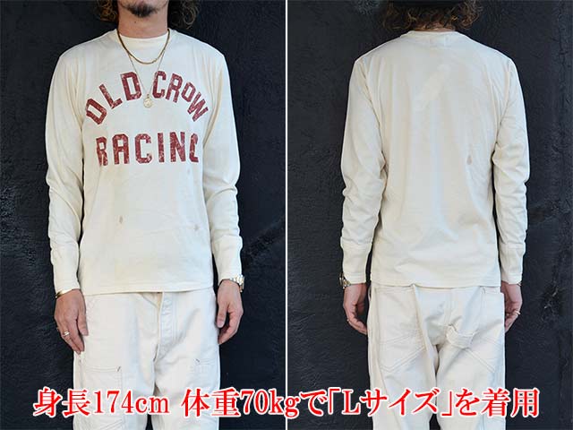 全2色【OLD CROW/オールドクロウ】2025AW「Racing L/S Tee/レーシング